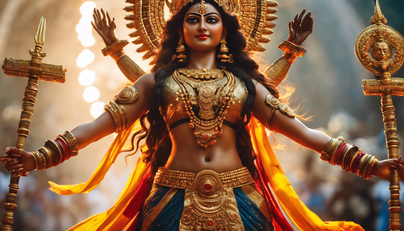 14 Imágenes De Durga Diosa Hindú Guerrera Arte Con Ia 7243