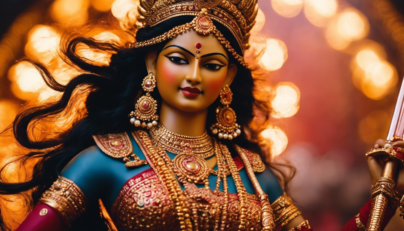 14 Imágenes De Durga Diosa Hindú Guerrera Arte Con Ia 2895