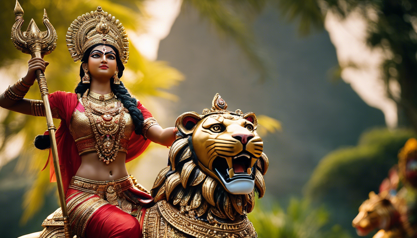 14 Imágenes De Durga Diosa Hindú Guerrera Arte Con Ia 2813