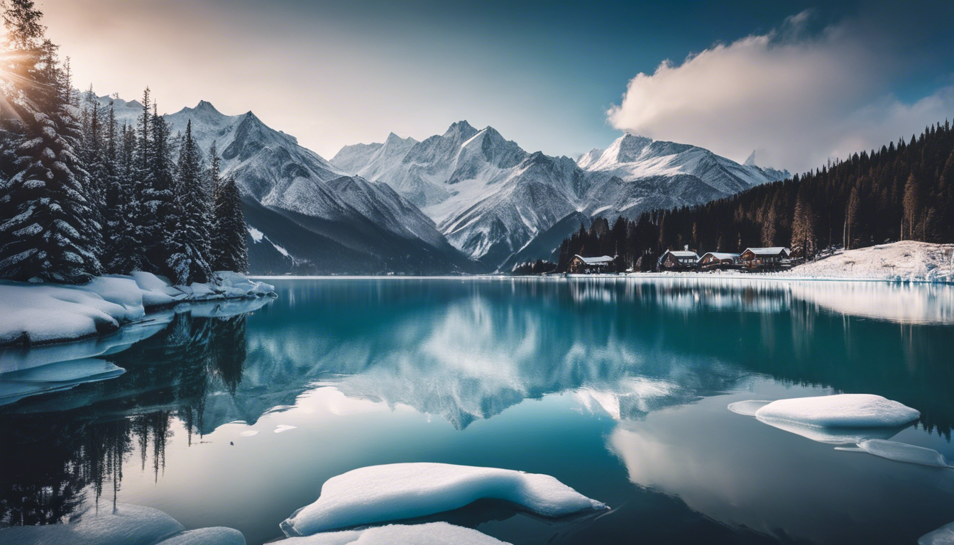 cumbres nevadas y paisajes invernales en 12 imagenes arte digital 486