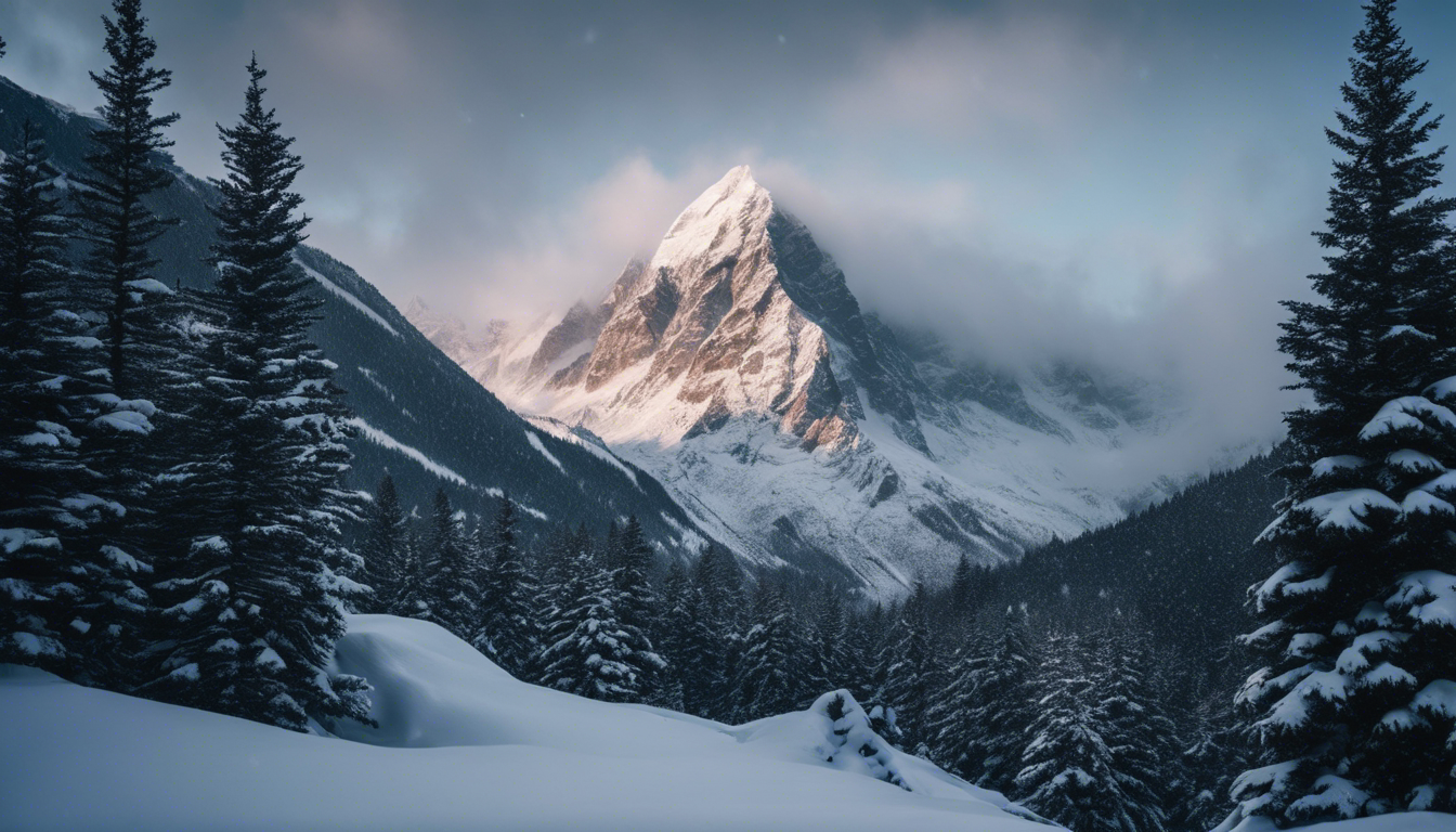 cumbres nevadas y paisajes invernales en 12 imagenes arte digital 580