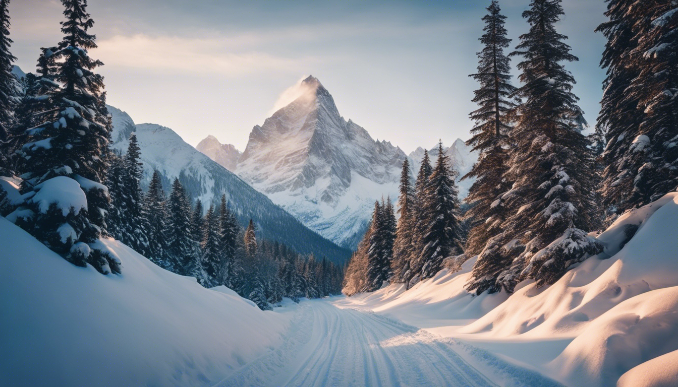 cumbres nevadas y paisajes invernales en 12 imagenes arte digital 990